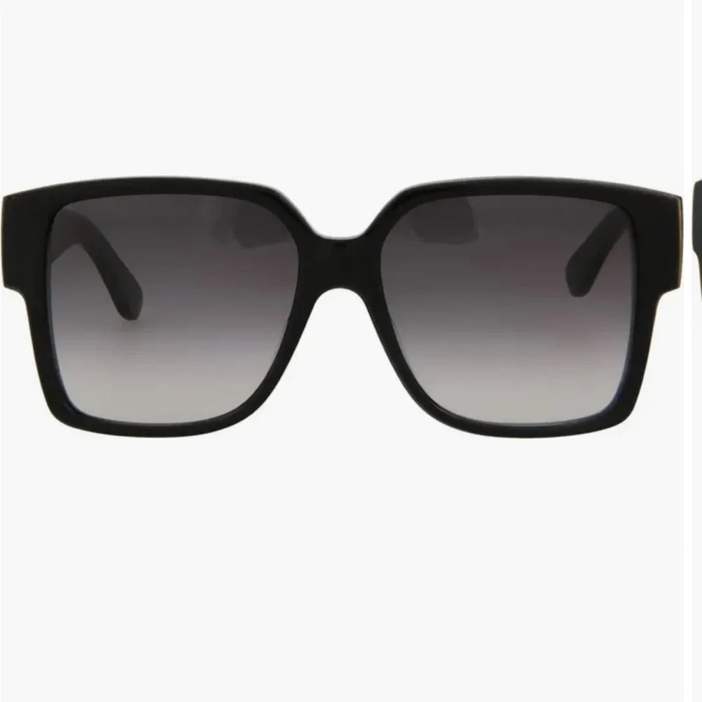 Yves Saint Laurent Black Oversized Square Sunglasses - Picture 2 of 8